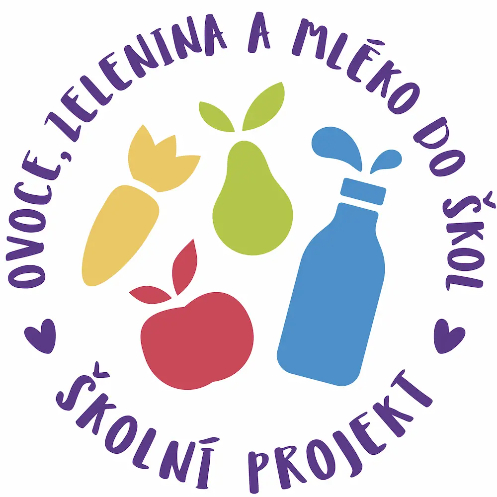 logo projekt ovoce, zelenina a mléko do škol